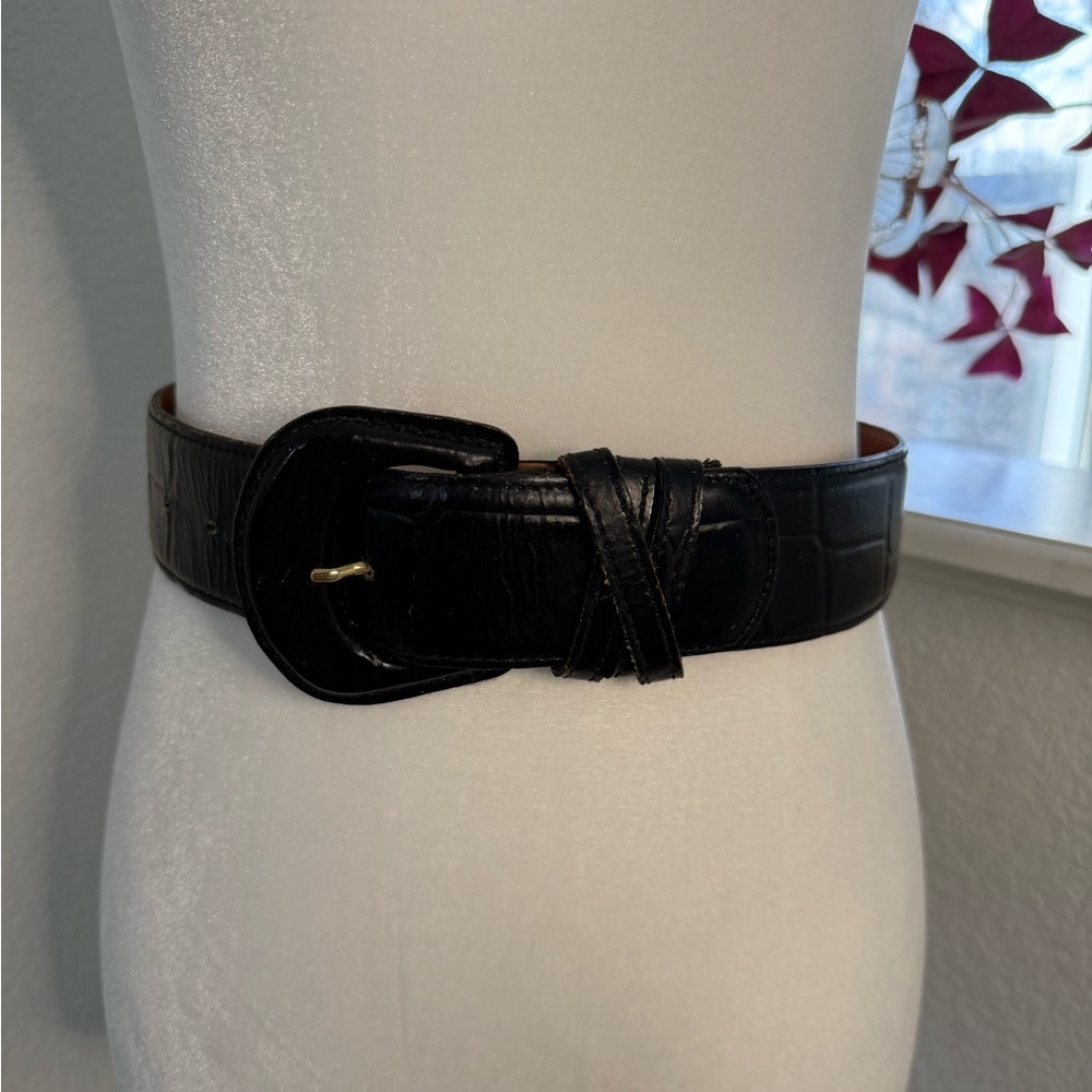 Vintage Talbots Brown Leather Belt